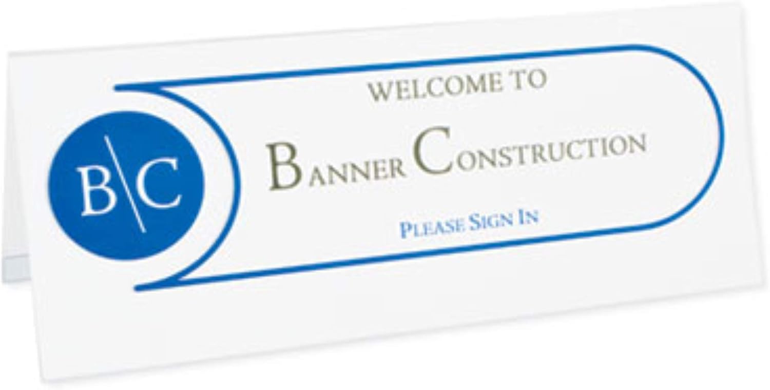 C-Line Tent Card Holder, 4 1/4 x 11, Rigid Heavyweight Clear Plastic, 25/Box