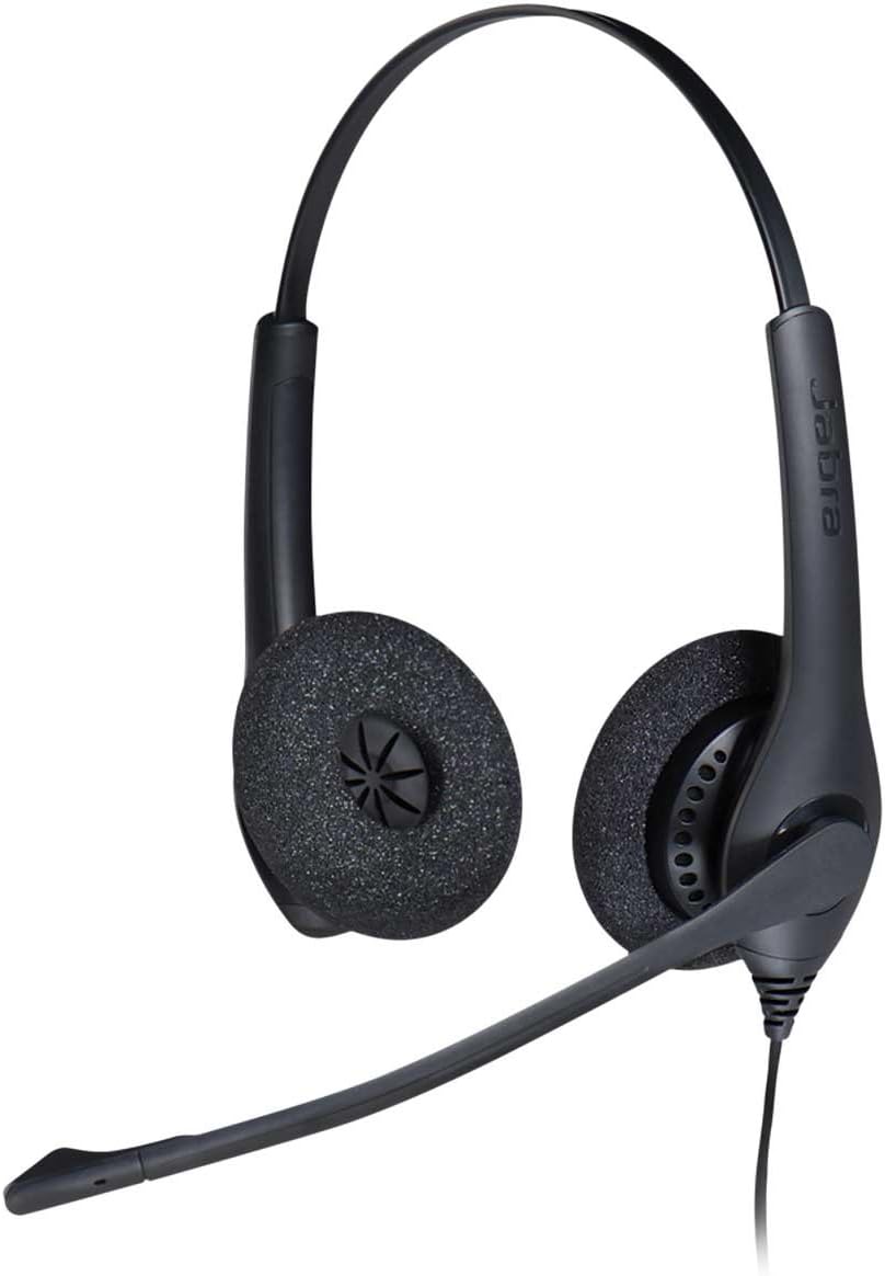 Biz 1500 Duo Wired On Ear Headset with Mic (Black)