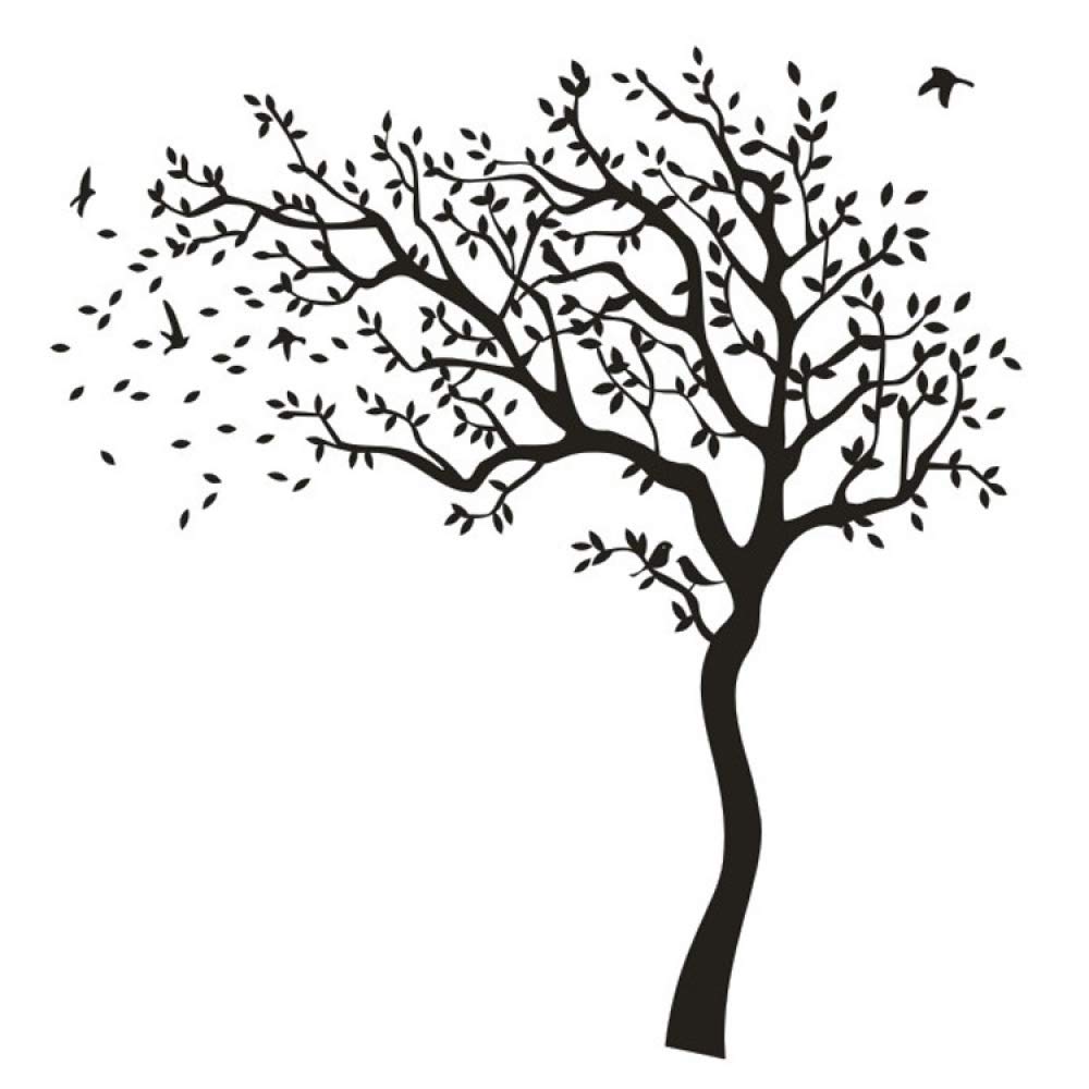 Adesivi Murali Adesivi Albero Grande Adesivi Decalcomania, Pittura Decorativa In Pvc, Soggiorno Camera Da Letto Baby Room Decoration, 213 * 210cm