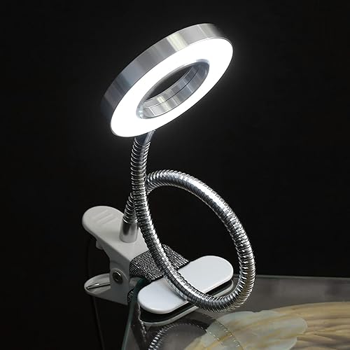Miniatura 9 de Watris Veiyi Luz de pestañas para extensiones de pestañas, luz LED de extensión de pestañas, lámpara de belleza USB para cuidado de la piel y salón