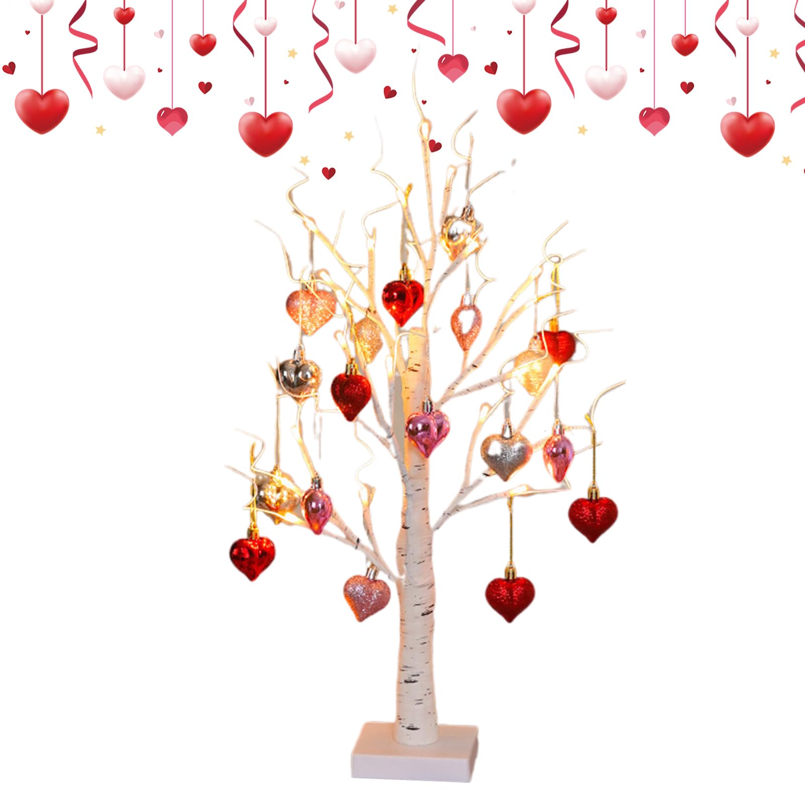Decoración de mesa de interior con 24 luces LED románticas de hogar