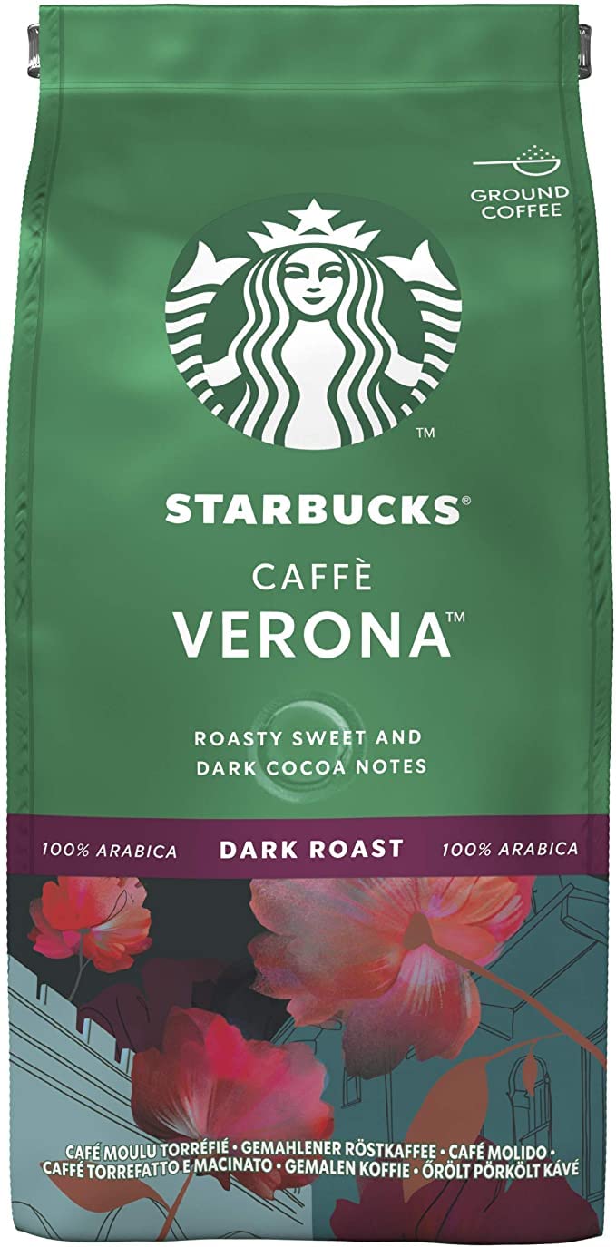 Starbucks Caffe Verona Dark Roast Öğütülmüş Kahve 200 G : Amazon