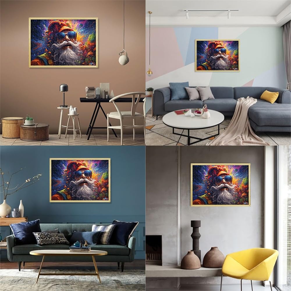 Puzzle 2000 pezzi per adulti, Gioco di Vecchio Uomo colorato, Giocattoli Famiglia, Regalo con Poster Abbinato e Foglia di Domande e Risposte 27,56 "x 39,37" I 14 Anni