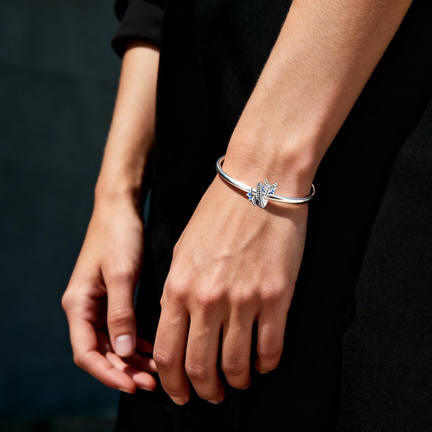 LAZA 925 Sterling Silver Charm for Bracelet Necklace Dangle Love Mom Butterfly Party Charm Beads Pendants DIY Jewelry for Women - Image 2