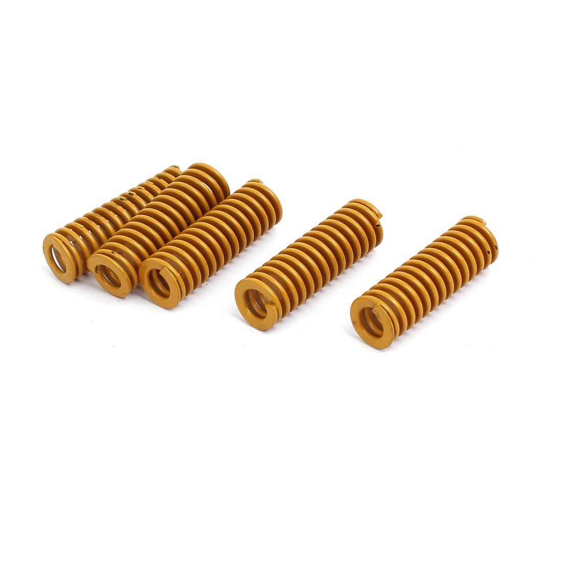 Aexit 10mm ( Parts) Outer Dia 30mm Length Lightest Load Compression Die Spring (34ry557qf253) Yellow 5pcs