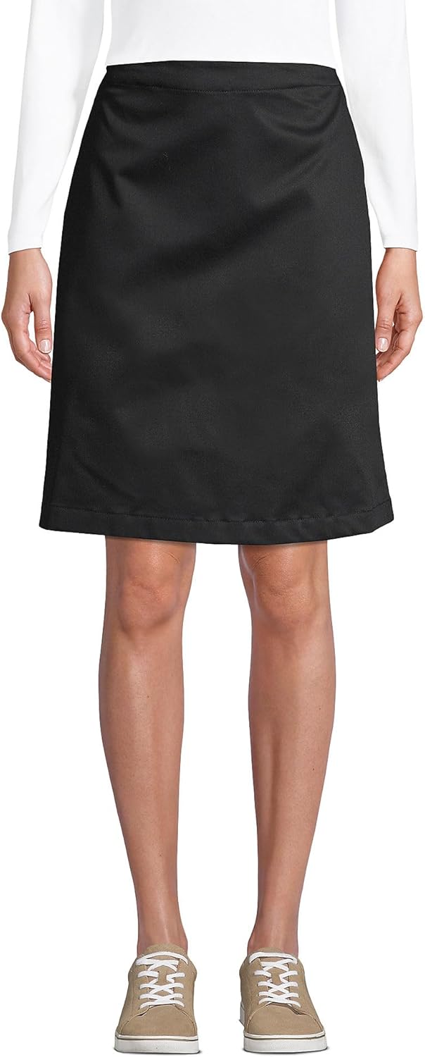 Lands' End School Uniform Young Women's Blend Chino Skort Above Knee