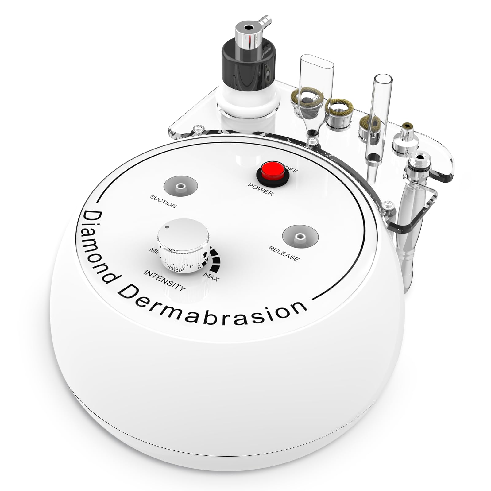 3 en 1 Dispositivo de Microdermoabrasión de Diamante, Dispositivo de Dermoabrasión para Exfoliación y Eliminación de Puntos Negros, Dispositivo de Cuidado Facial para Uso en Spa en Casa
