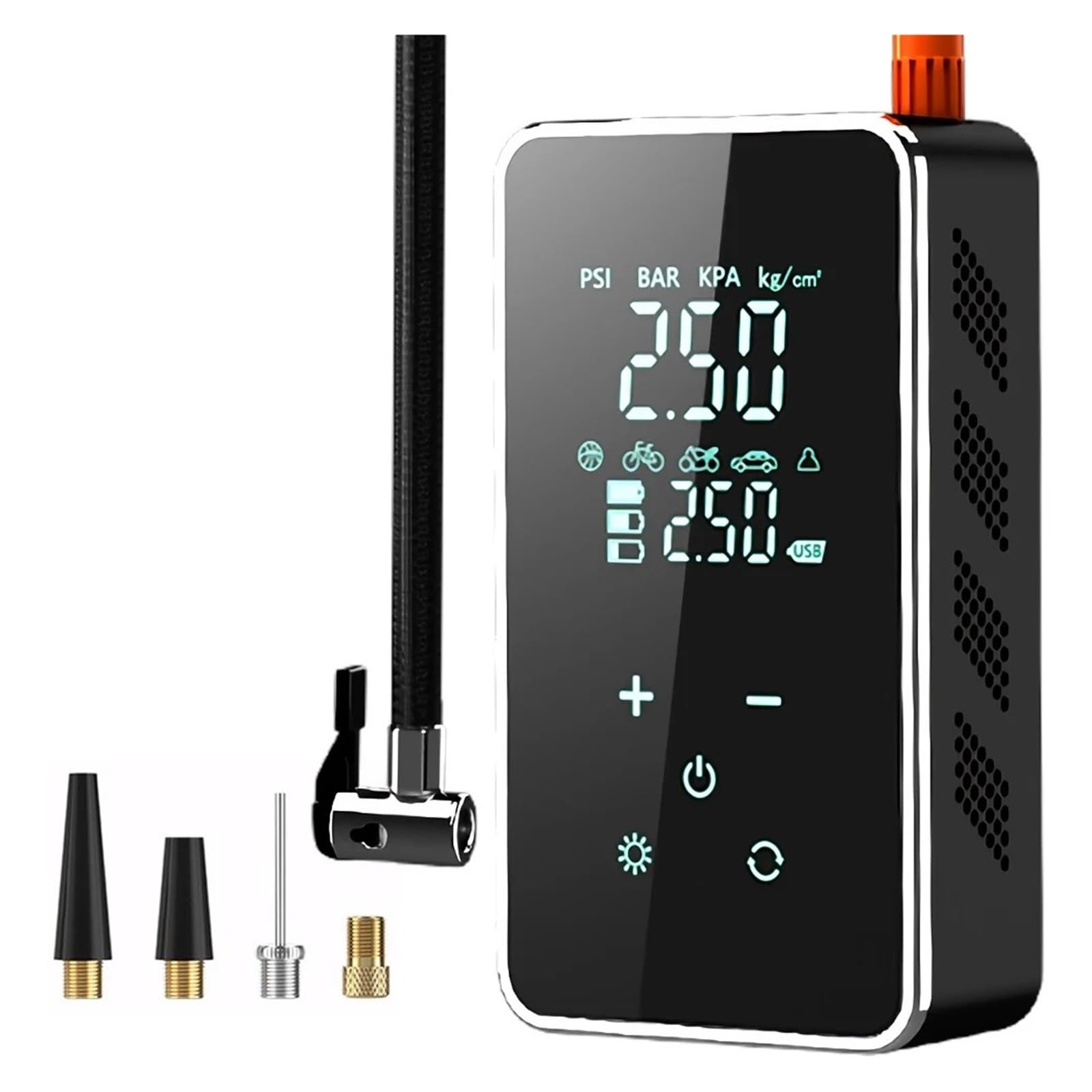 Mini Wtryskiwacz Powietrza W Oponach 150psi Przenośna Elektryczna Pompa Do Samochodu Cyfrowy Kalibrator Opon Inflator Roweru E-bike Piłka Motocyklowa Szybkie Pompowanie Wysiłku