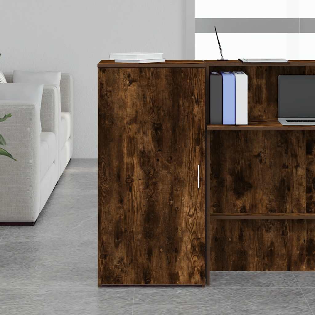 vidaXL Lagerschrank Räuchereiche 50x45x103,5 cm Holzwerkstoff, Schrank, Aktenschrank, Aufbewahrungsschrank, Büroschrank, Schrank für Schreibtisch