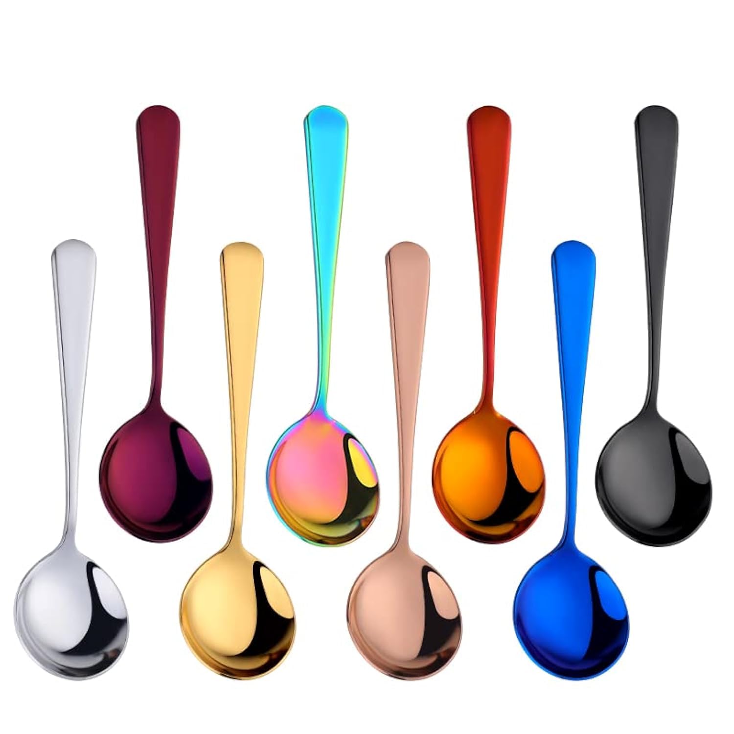 Reusable Stainless Steel Broth Round Spoon Set for Camping and Ramen Lovers
| 8-Piece Broth Round Spoon Set for Reusabl