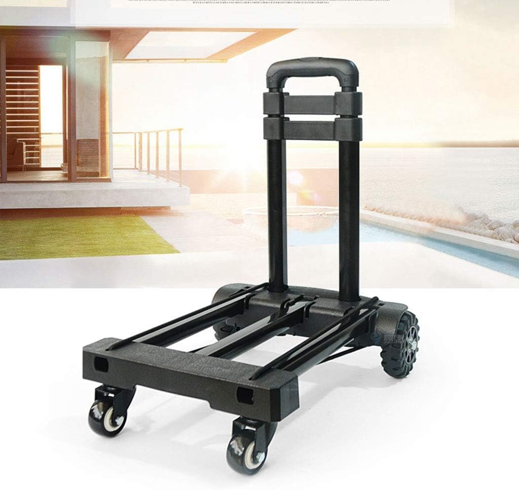 Household Shopping Cart Handling Small Trailer Sack Small Pull Cart Luggage Cart Folding Portable Cart Load Bearing About 55kg Hand Trucks