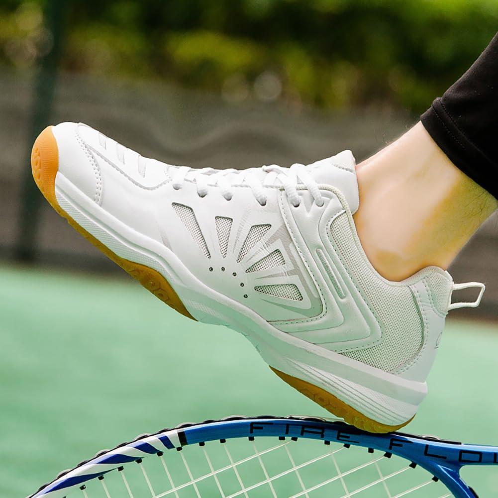 Zapatillas de Bádminton Hombre Mujer Amortiguadas Antideslizantes Transpirables Ligeras para Pista Interior