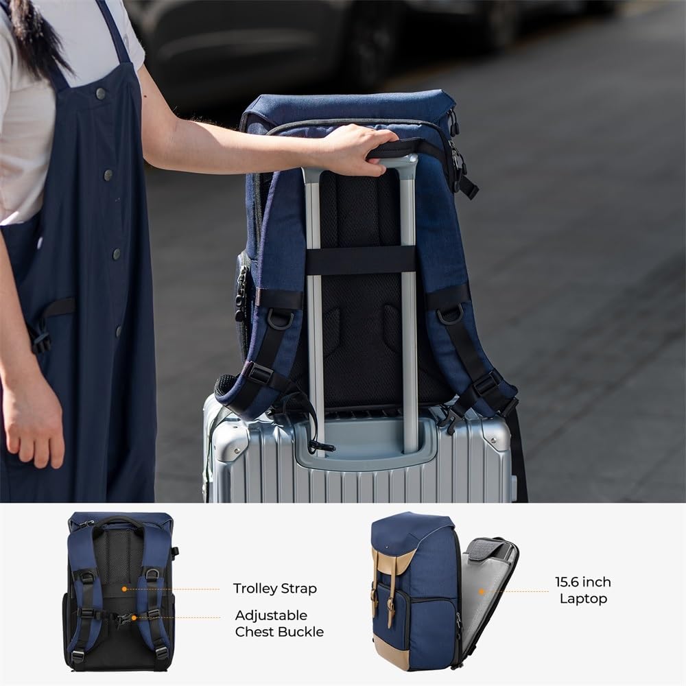 Borsa Reflex Zaino fotografico for viaggi all'aperto, escursionismo, fotografia, borsa 20L
