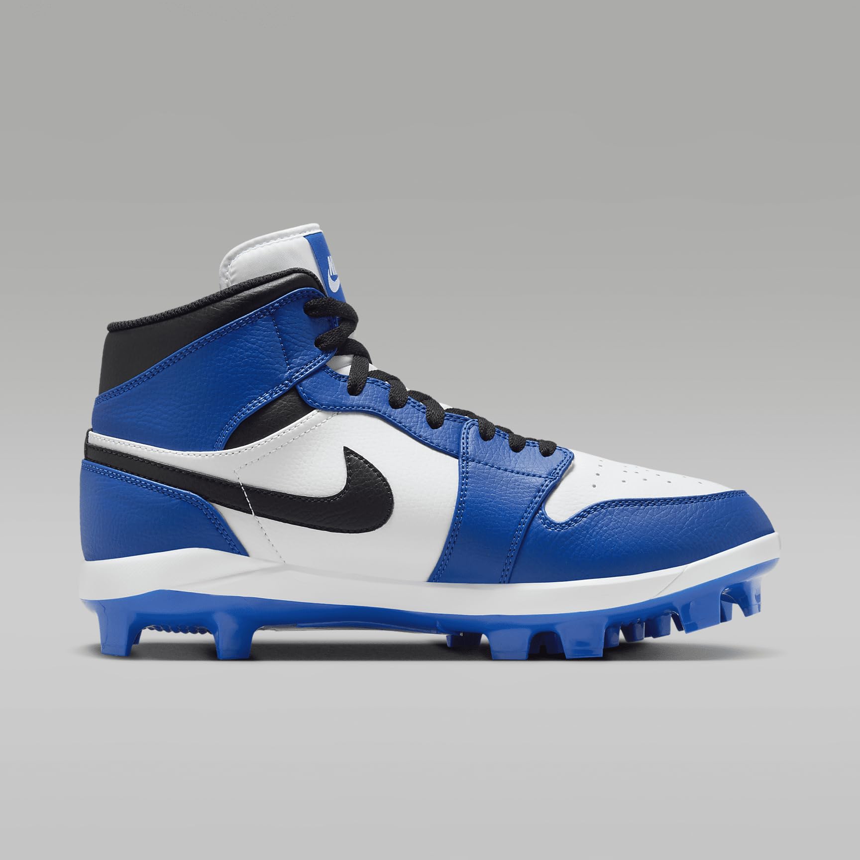 Jordan 1 Retro MCS - Tacos de béisbol para hombre (AV5354-411, Game Royal/Blanco/Negro)
