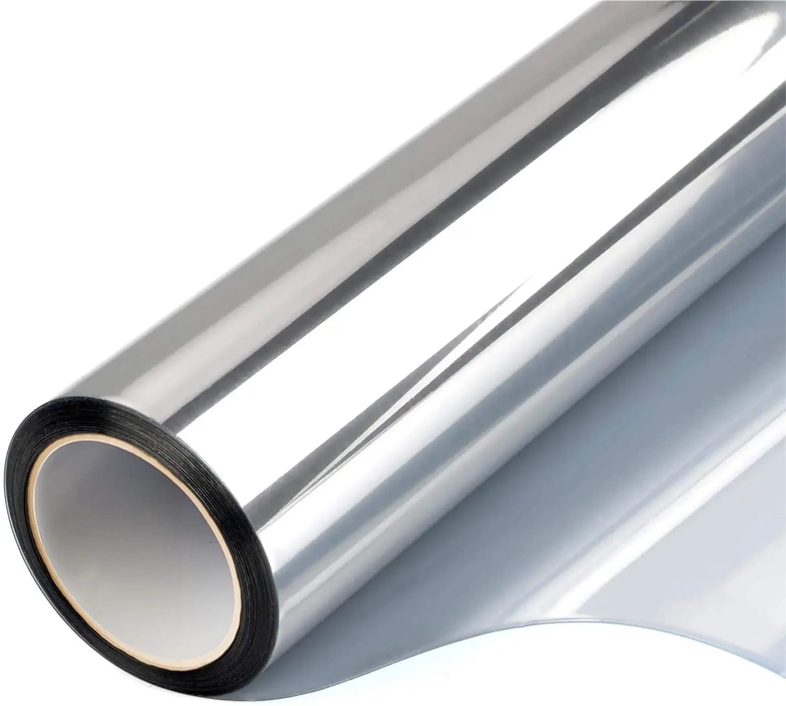 Window Film Privacy Heat Insulation Solar Window Privacy Film Blackout Glass Sticker for Home Self-Adhesive Mirror Reflective Tint(Silver silver,50x500 cm)