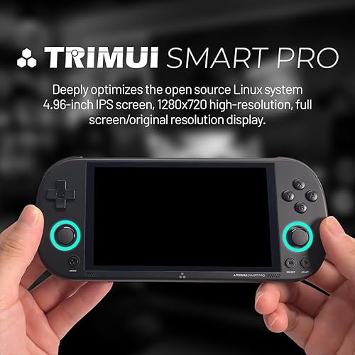 Miniatura 6 de TRIMUI Smart PRO Retro Arcade incorporado 12700+ Juegos con tarjeta TF 128G Sistema Linux Procesador A133P Emuladores preinstalados Pantalla IPS