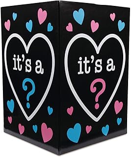 Fun Express Baby Box Decor - Make Your Gender Reveal Party Unforgettable with Our Big Gender Reveal Baby Balloon Box - Create Unforgettable Memories and Let the Balloons Fly and the Excitement Soar