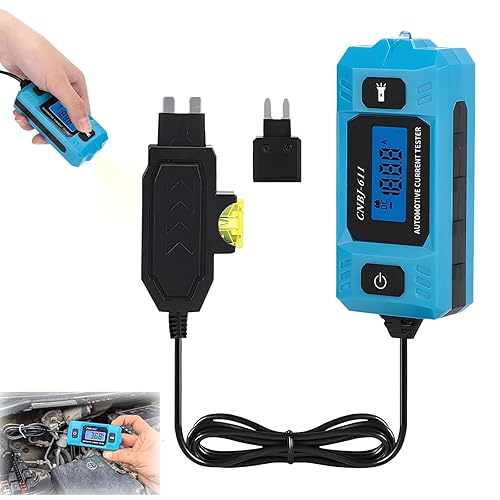 Automotive Circuit Fault Probe Tester, High-Precision 20A 48v Car Circuit Probe Tester with LED Display & Front Lighting for Automotive Vehicle Electrical Circuit Testing, CNBJ-611, 0.01A~19.99A