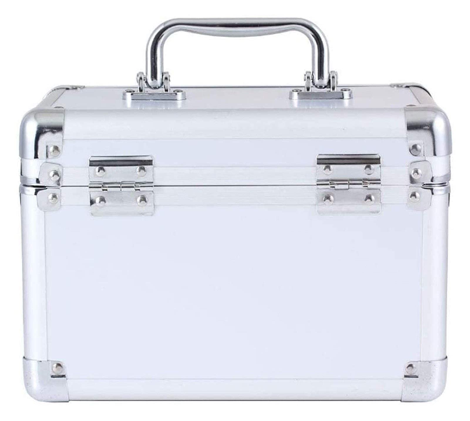 Etui na leki ratunkowe zamykane pudełko na leki, 2-warstwowy futerał pierwszej pomocy, aluminiowy pojemnik, szafka ratunkowa do ciężarówek, samochodów, kempingów i gotowości na zewnątrz 1023