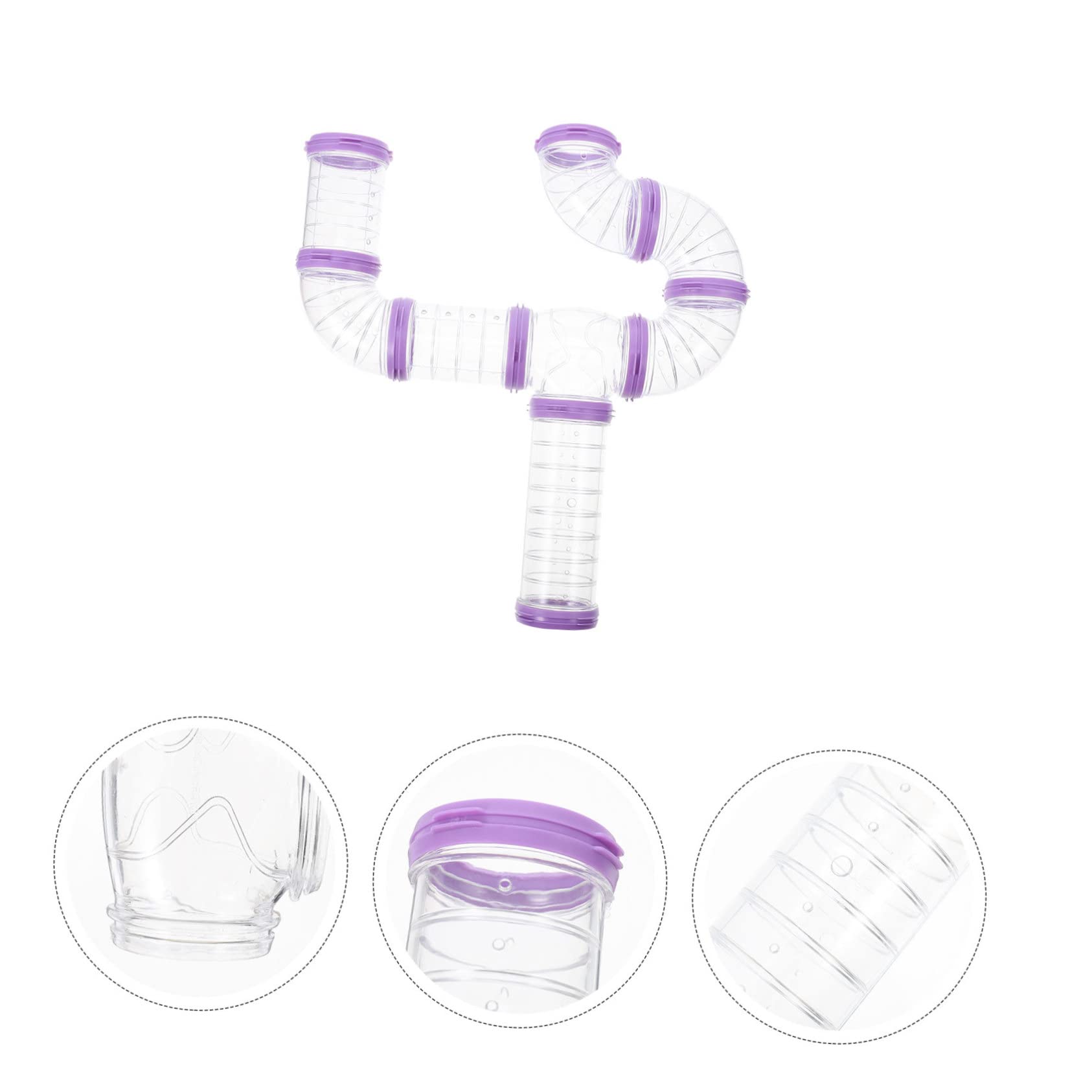 BESPORTBLE 3 Ensembles Tunnel pour Hamster Épais Kit de DIY pour Cage Connecteurs Labyrinthe Amovibles Accessoires pour Cage et Installation Facile Espace Sécurisé pour Animaux