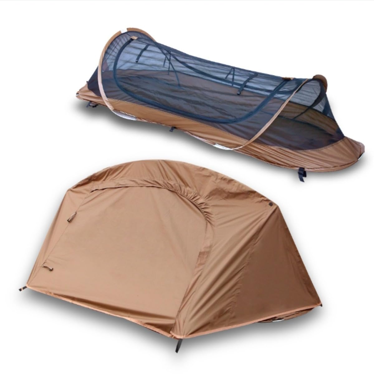 TGpao Easy Set Up Ultralight Bivy Tent for Camping, 1 Person Pop Up Backpacking Tent for Camping/bivy/Hiking, Waterproof & Mosquito Proof Outdoor