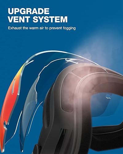 Miniatura 4 de Lentes Zionor X de esquí y snowboard, con lente esférica desmontable y protección UV, antivaho, unisex