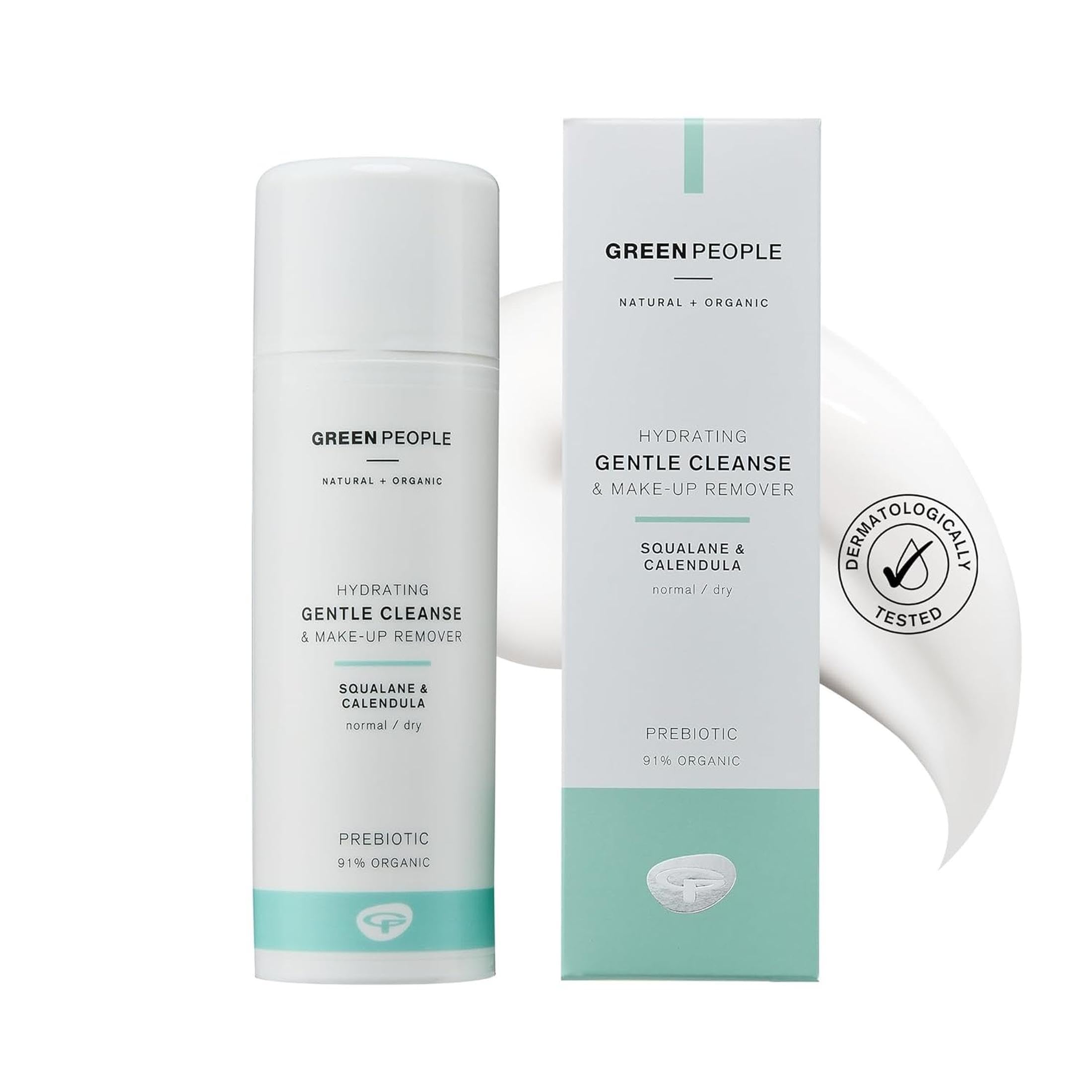 Green People Gentle Cleanse & Make Up Remover - Natural & Organic - With Calendula & Squalane (Derived from Olives) - SLS & Alcohol Free - Vegan & Cruelty Free, 150ml