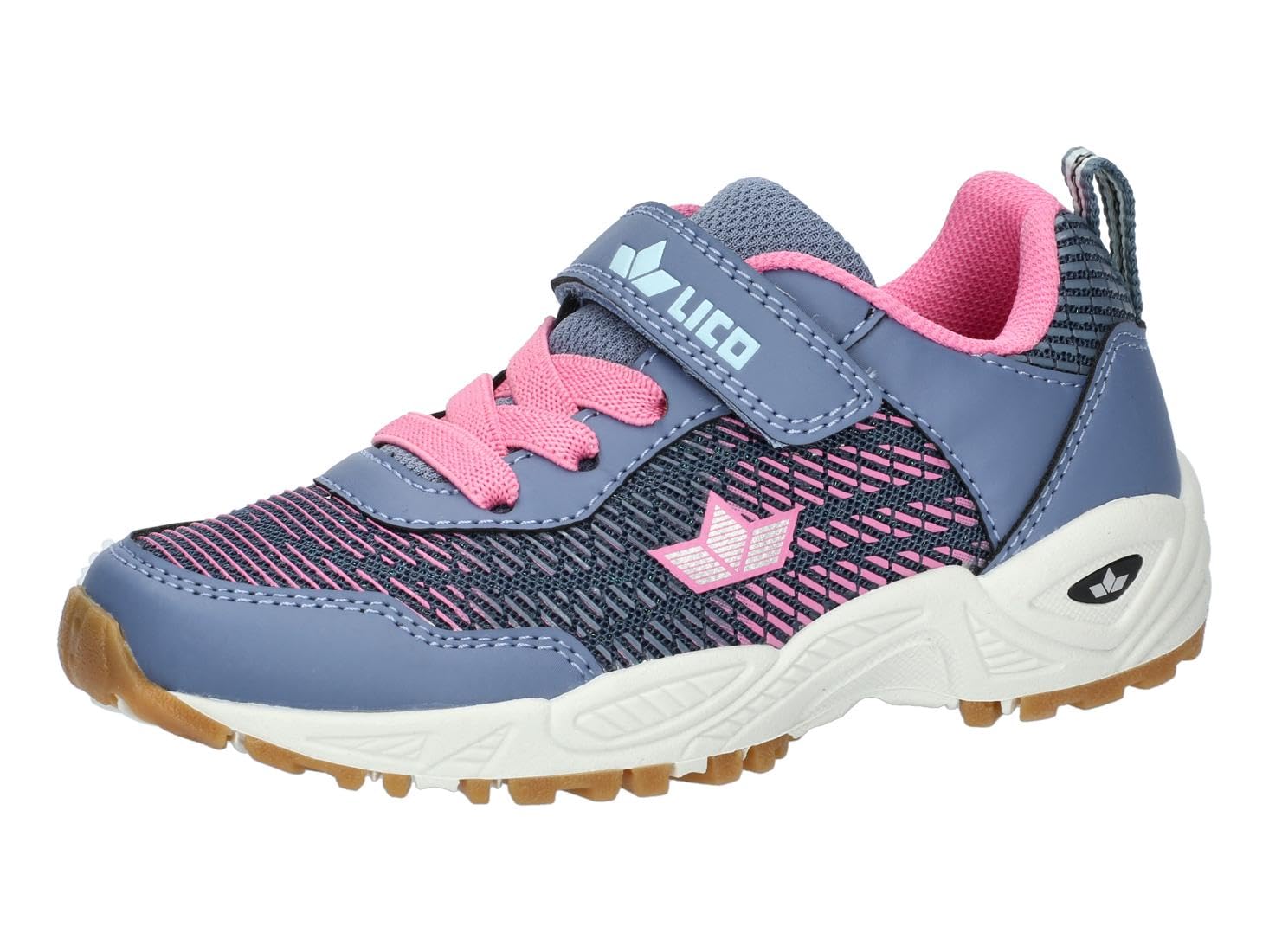 Lico Unisex Kid's Rory Vs Sneaker, Grey Pink, 30 EU
