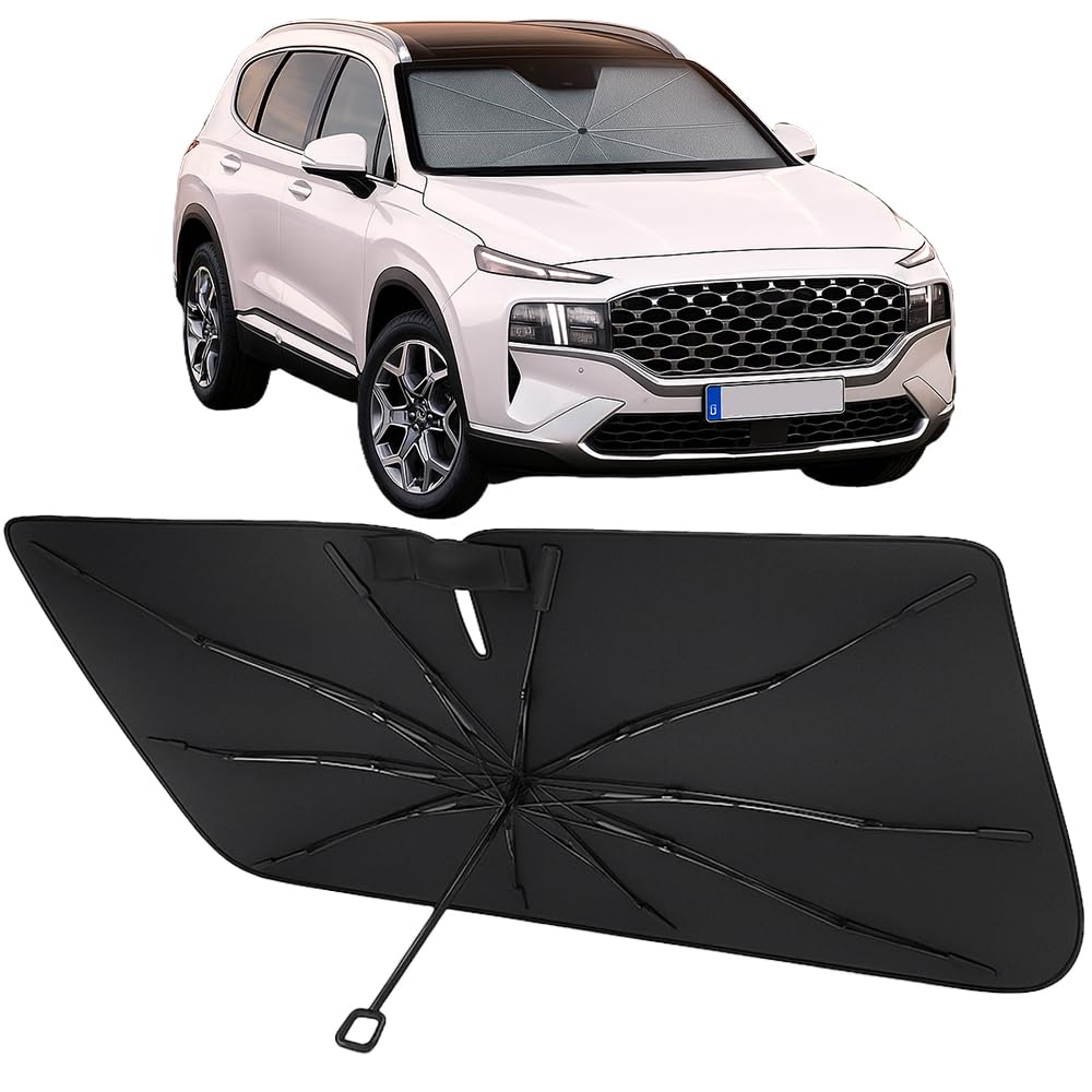 Proadsy Custom Fit 2019-2023 Hyundai Santa Fe Windshield Sun Shade Umbrella
