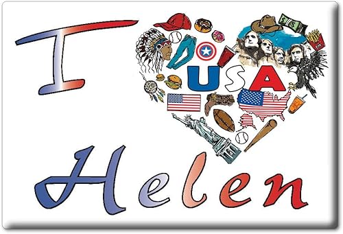 HELEN IMÁN FRIGORÍFICO GEORGIA (GA) IMANES USA SOUVENIR I LOVE GIFT (símbolo de variación)