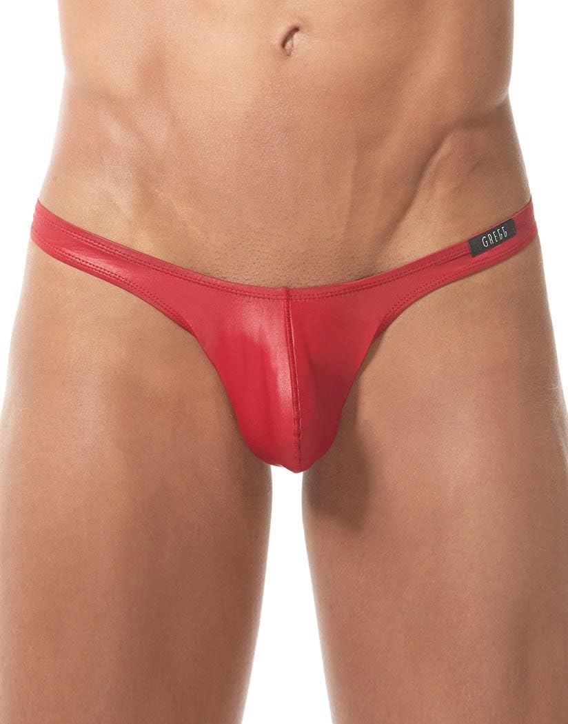 Gregg Homme Men's Boytoy Stretch Low Rise Thong, 95004, Red, M