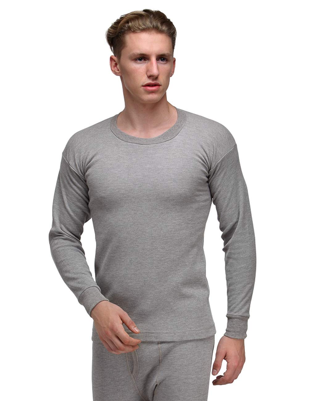 alfa Men's Solid Round Neck Full Sleeves Thermal Top-picture-34