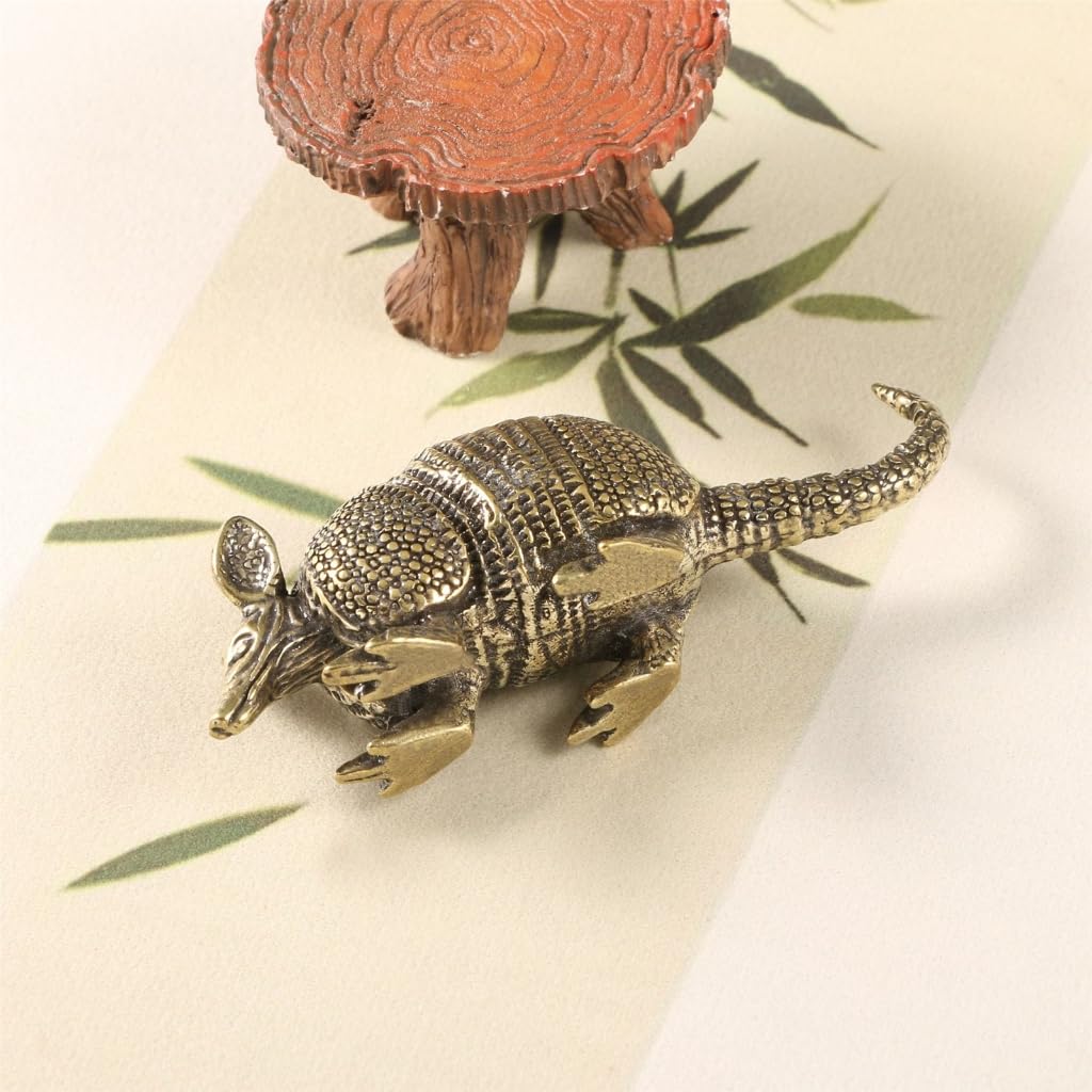 Metalowa statuetka myszy figurki dekoracje domowe rzeźba dekoracja stołu