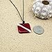 Handmade Scuba Diving Necklace Diver Down Flag Pendant Necklace for Men ocean inspired jewelry for women Waterproof jewelry Made in USA scuba diving accessories Gift by zulasurfing studio