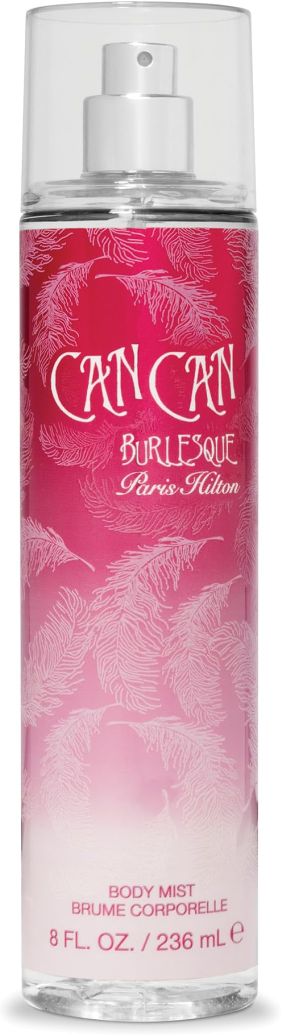 Paris Hilton Can Can Burlesque Body Mist Fragrance for Women | Playful and Flirtatious | Fruity and Floral Scent With Notes of Clementine, Nectarine, Cassis, Raspberry, and Wild Orchid | 8 Oz