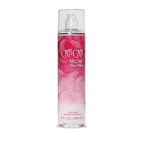 Paris Hilton Can Can Can Burlesque Body Mist Fragancia para mujer, juguetona y coqueta, aroma afrutado y floral con notas de clementina, nectarina,