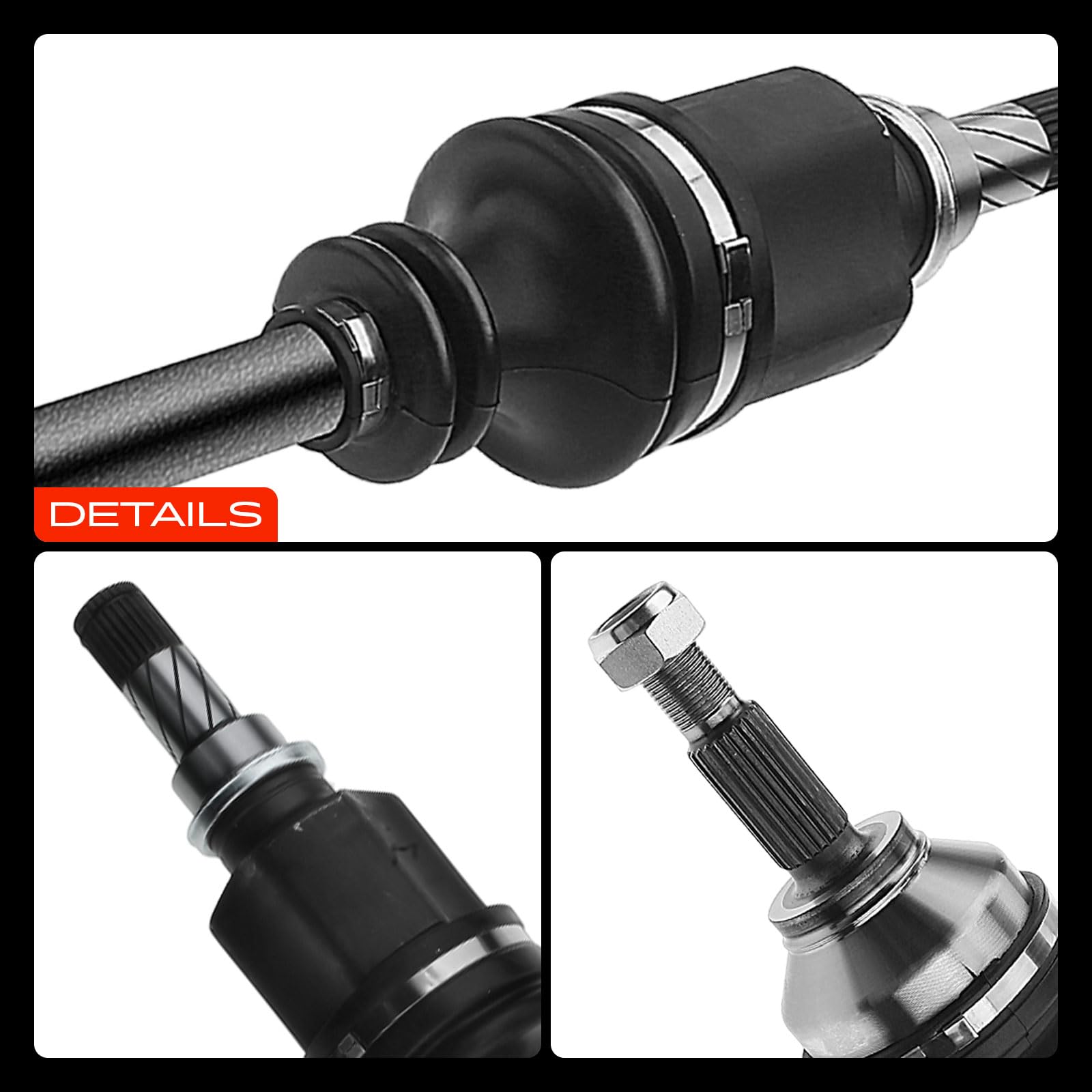 Frankberg Antriebswelle Achswelle MT ohne ABS Ring Vorderachse Links Kompatibel mit Logan LS Sandero Clio III BR0/1 CR0/1 Modus/Grand Modus F/JP0 Replace# 6001551096