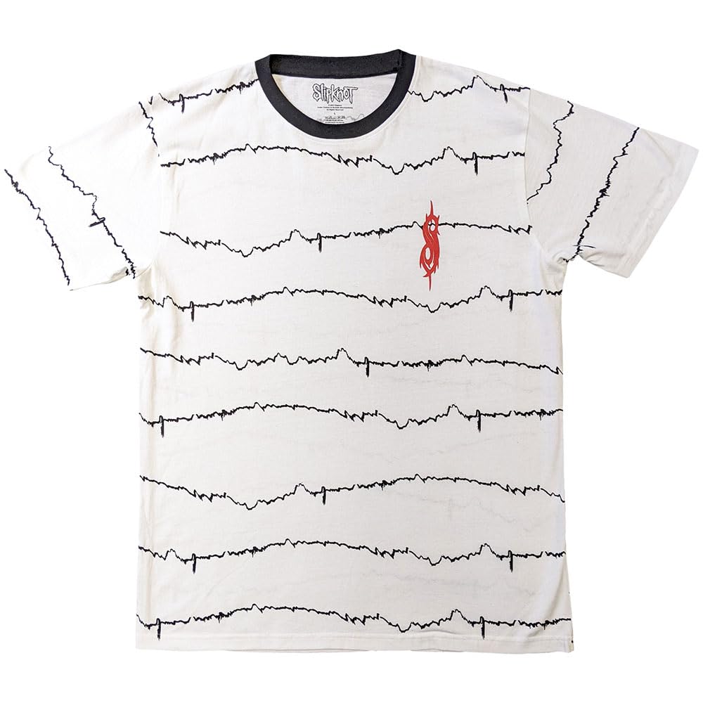 Rock Off officially licensed products Slipknot The End So Far Tribal S Barcode Ringer T Shirt S White