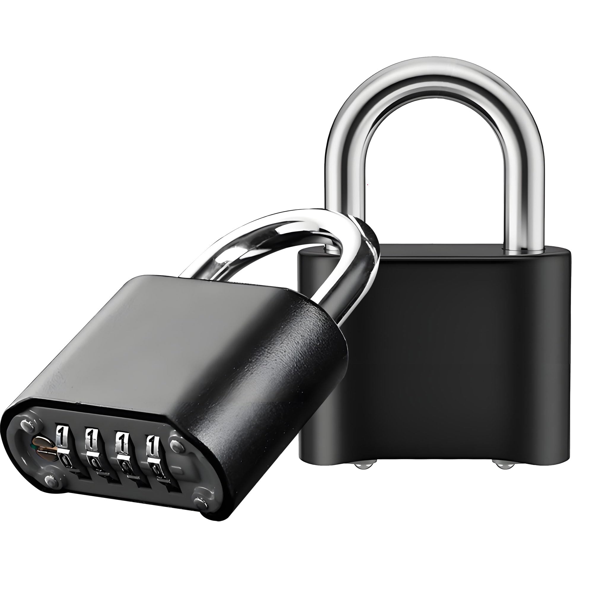 Heavy Duty Combination Padlock,4 Digit Combination Waterproof Padlock with 8mm Thick 304 Stainless Steel Shackle for Garage Home