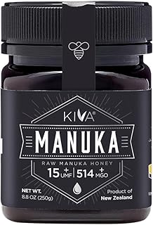 Kiva Certified UMF 15+ Raw Manuka Honey - New Zealand (8.8 oz / 250g)