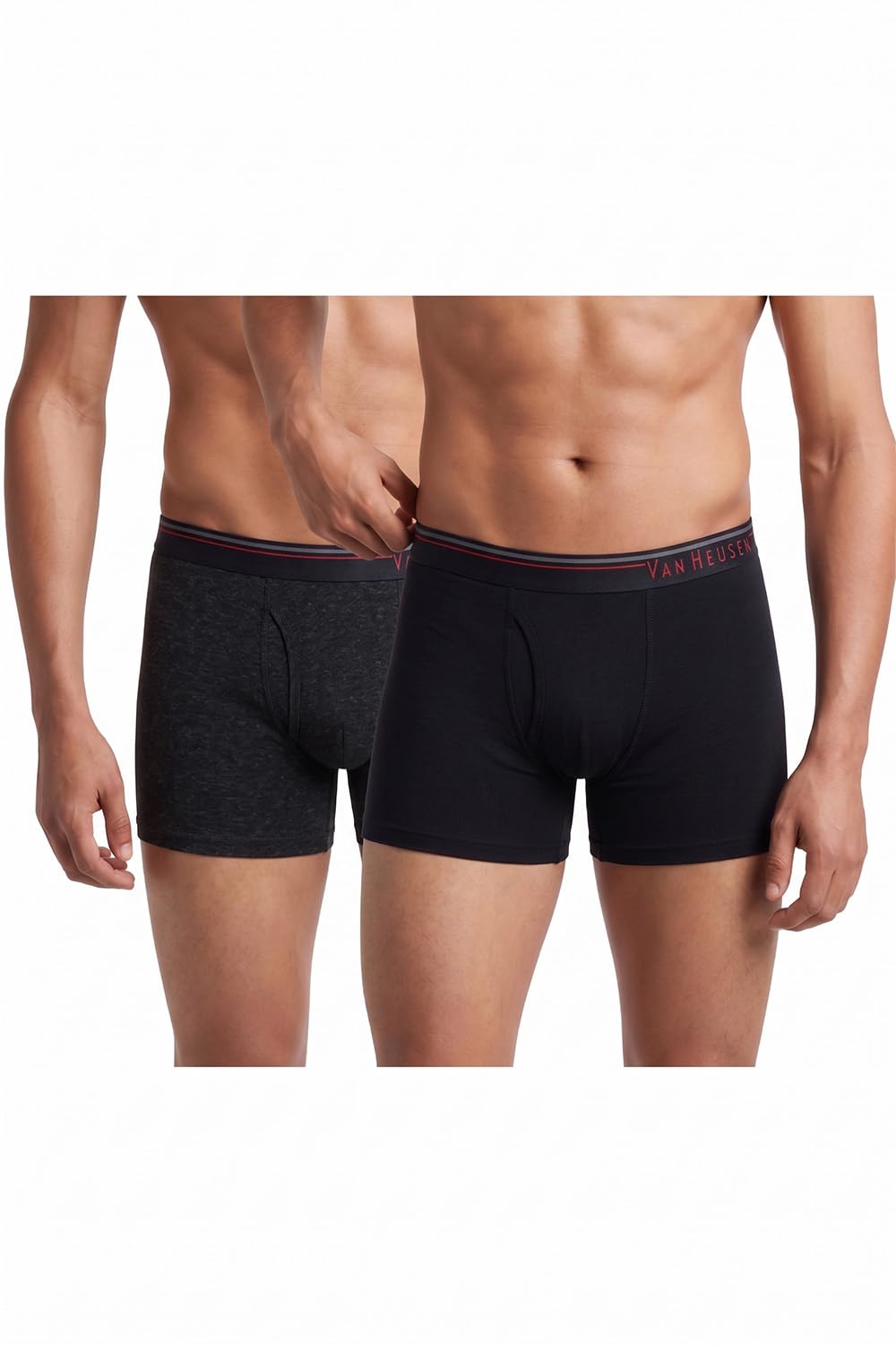 Men Boxer Briefs - 100% Combed Cotton - Pack of 2 - Anti Bacterial, Colour Fresh, Moisture Wicking