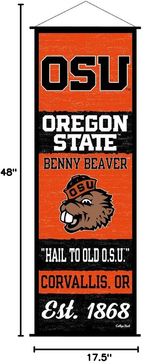 Oregon State Beavers Banner and Scroll Sign - Image 5