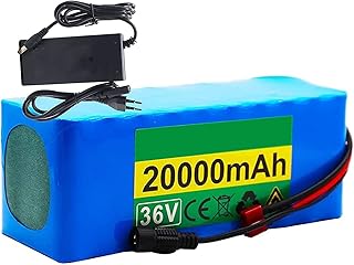 WOGQX Ebike Battery 36V Lithium Ion Battery 36V 20AH Mountain Electric Bicycle Battery with BMS and Charger, Electric Bike Scooter Battery for 500W 350W 200W Bike Motor