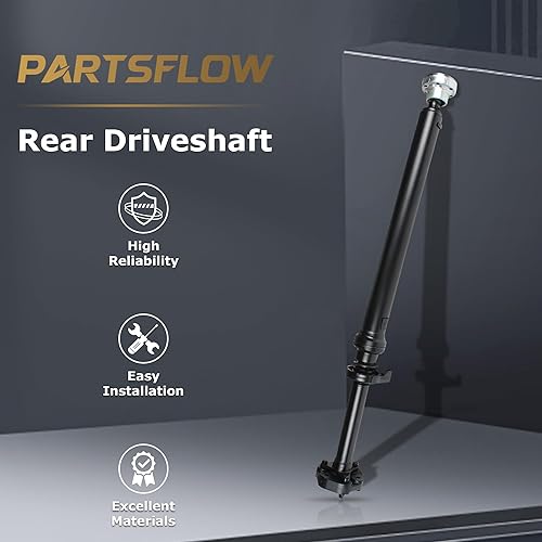 Miniatura 2 de PartsFlow Conjunto de eje de transmisión trasero de 48.25 pulgadas compatible con Porsche Cayenne 2003-2010 compatible con Volkswagen Touareg