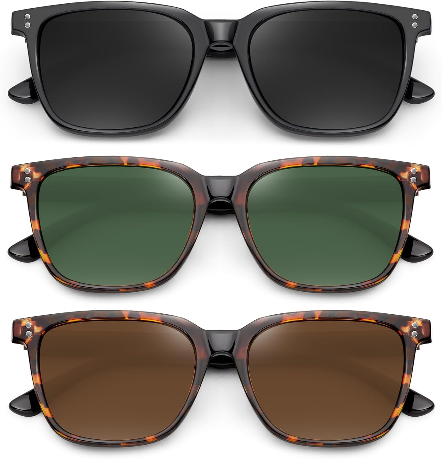 YDAOWKN Polarized Sunglasses for Women Men Retro Design Style Trendy Classic Sun Glasses UV400 Protection