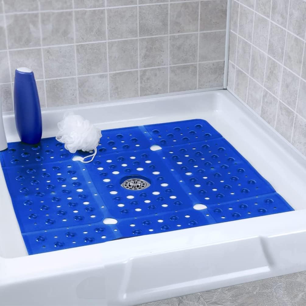 SlipX Solutions AccuFit Square Shower Mat, Extra Large 27