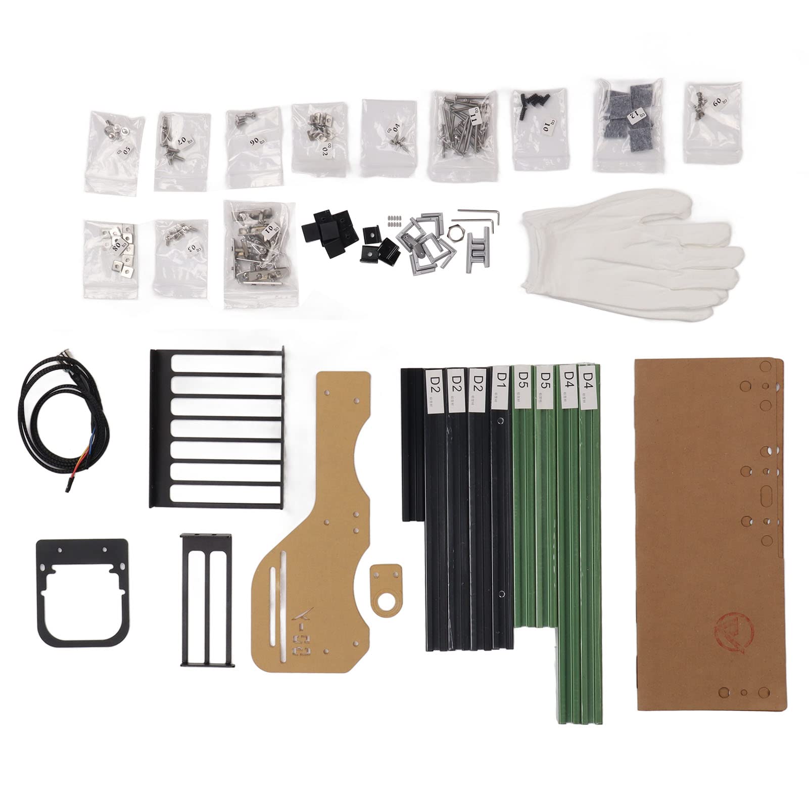 PC JMK5 Wspornik otwartej obudowy komputera, pionowa aluminiowa rama DIY, doskonałe rozpraszanie ciepła, otwarta obudowa, kompatybilna z płytami głównymi ATX MATX ITX, zawiera zestawy akcesoriów i AC