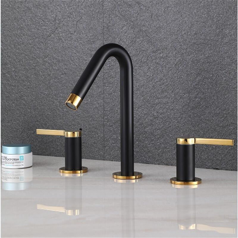 Robinet de lavabo en laiton design luxe pour salle de bain moderne