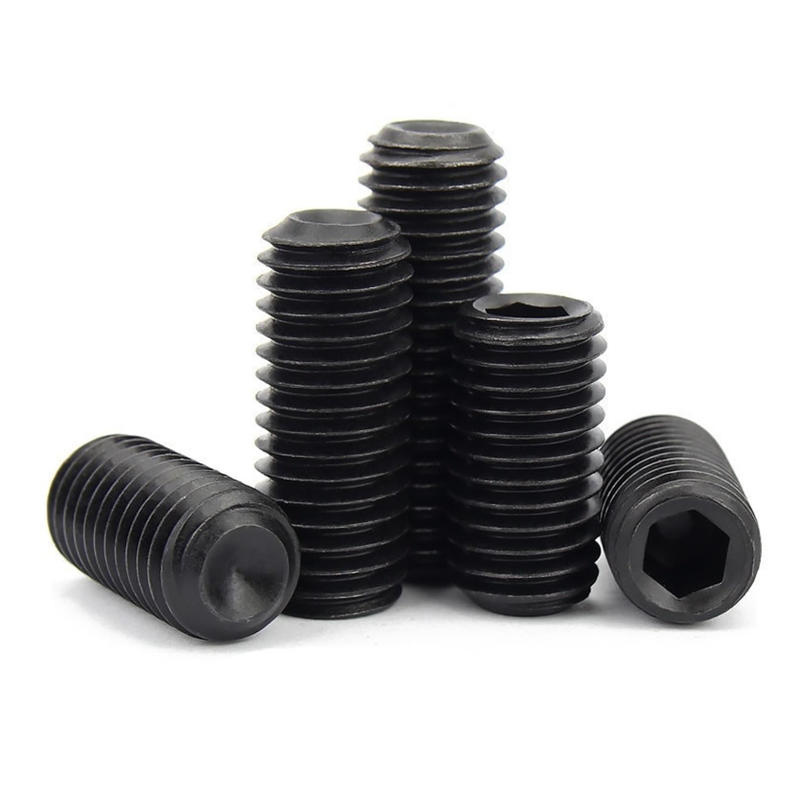 Viti esagonali senza testa DIN 916, in acciaio al carbonio di grado 12.9, 20/10/5/2 pezzi, M1.6, M2.5, M3, M4, M5, M6, M8(16 mm, M2(20 pezzi)