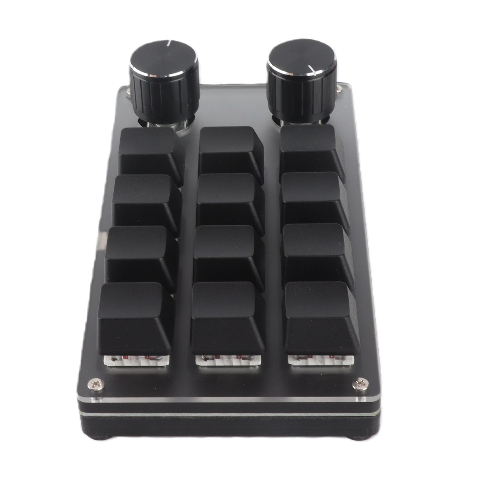 Tastiera Macro Meccanica, Tastierino Numerico USB Programmabile, Tasti, Ergonomico Plug and Play con Manopola Premibile per OS X (12 tasti con 2 manopole)